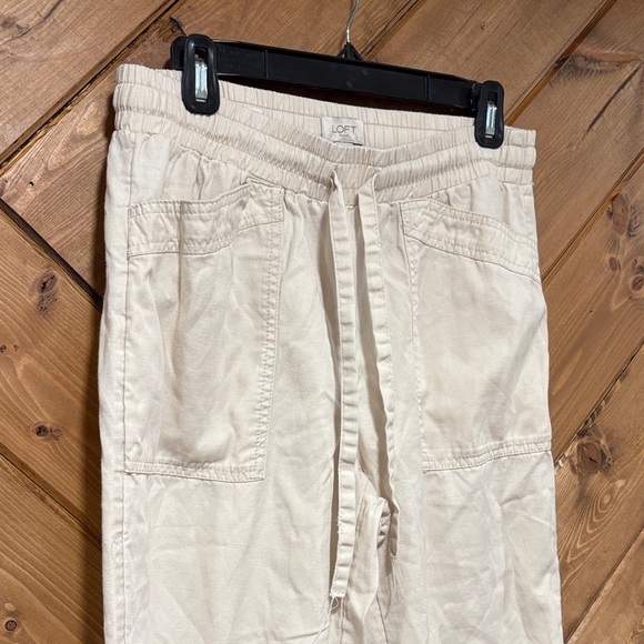 LOFT Beige Jogger Pants Small - Picture 2 of 6